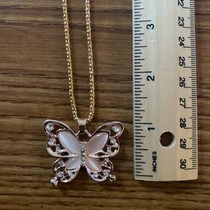 Butterfly charm necklace